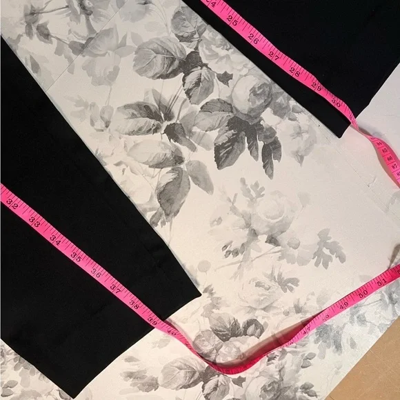 NWT Banana Republic Sloan Pants Flat front stretch Black detail Size 10 Long - Picture 8 of 13